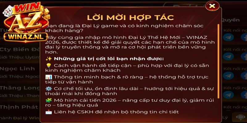 Đại Lý Winaz - Quyền Lợi Đặc Biệt, Xét Duyệt Siêu Tốc 3 Các bước kích hoạt tài khoản đại lý đơn giản, không tốn phí